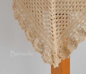 ASHLEY, crochet shawl pattern pdf