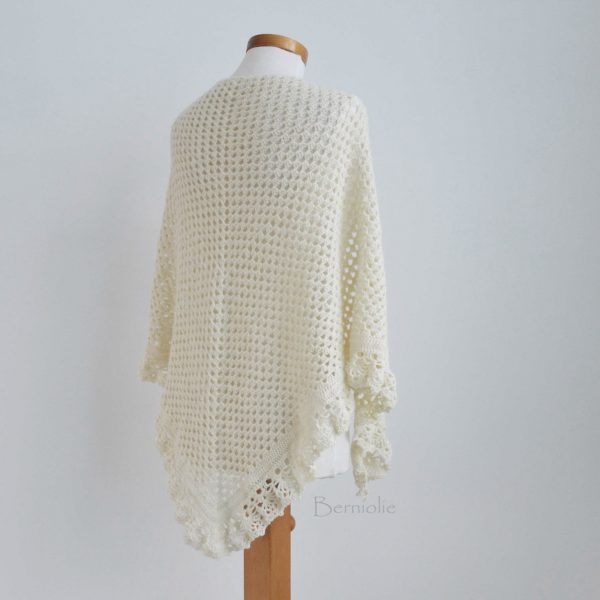 ASHLEY, crochet shawl pattern pdf