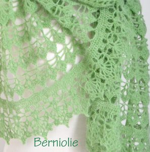 BELLA, Crochet shawl pattern pdf