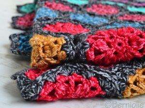Crochet blanket, throw, home decor, Motifs, P429