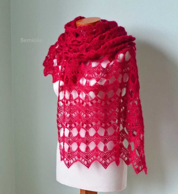 ELEKTRA, Crochet shawl pattern pdf