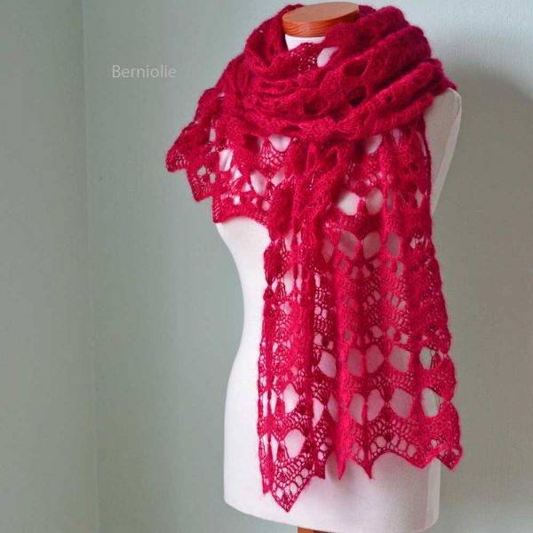 ELEKTRA, Crochet shawl pattern pdf