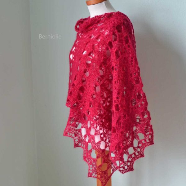 ELEKTRA, Crochet shawl pattern pdf