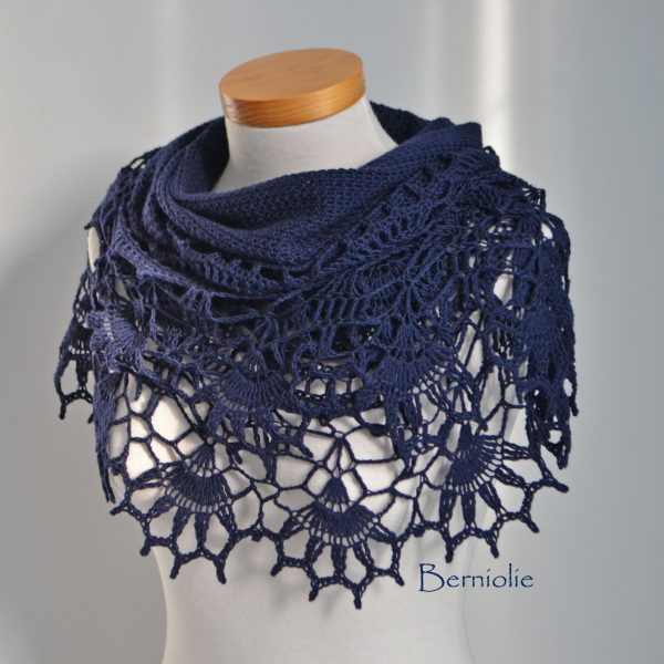 ILVY, Crochet shawl pattern pdf