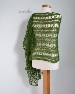 JADIRA, Crochet shawl pattern pdf
