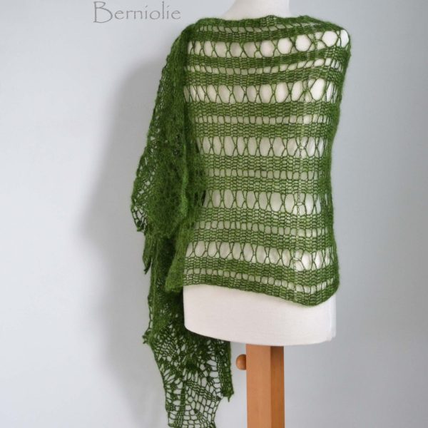 JADIRA, Crochet shawl pattern pdf