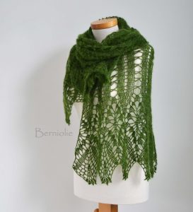 JADIRA, Crochet shawl pattern pdf