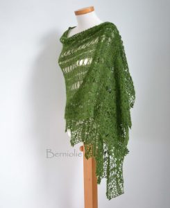JADIRA, Crochet shawl pattern pdf