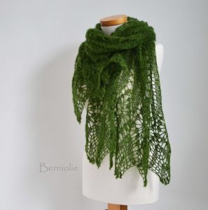 JADIRA, Crochet shawl pattern pdf