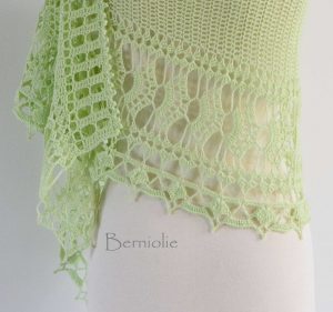 JULIETTA, Crochet shawl pattern pdf