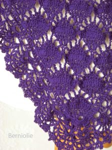 LAUREN, Crochet shawl pattern pdf
