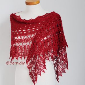 MILA, Crochet shawl pattern pdf