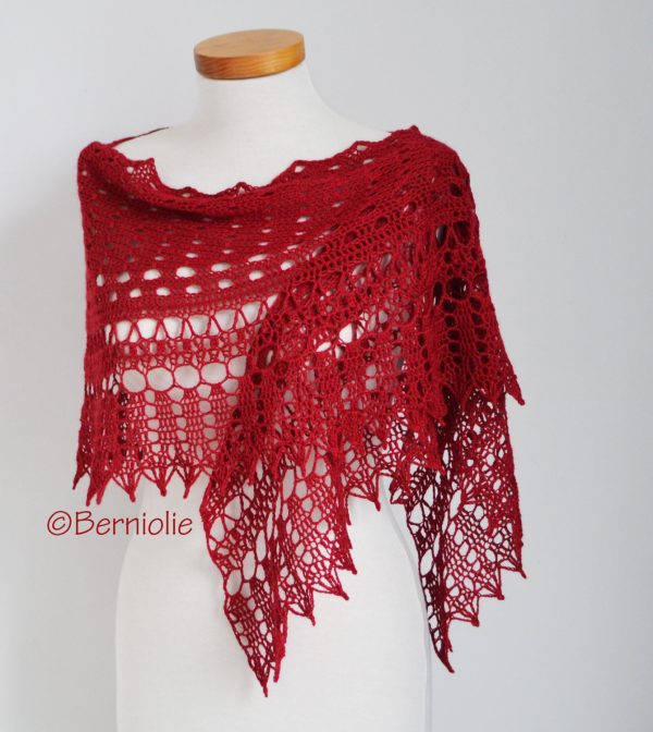 MILA, Crochet shawl pattern pdf