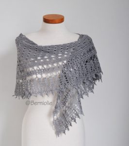 MILA, Crochet shawl pattern pdf