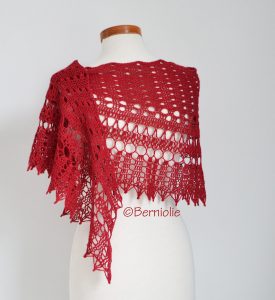 MILA, Crochet shawl pattern pdf
