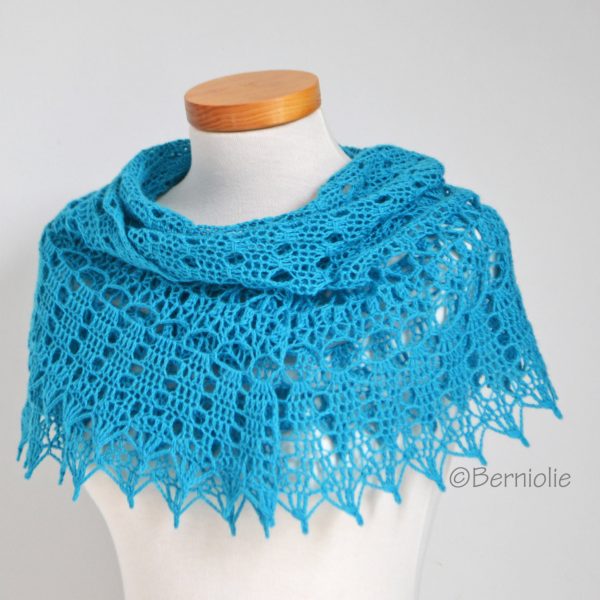 MILA, Crochet shawl pattern pdf