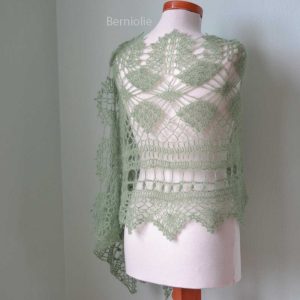 MISITU, Crochet shawl pattern pdf