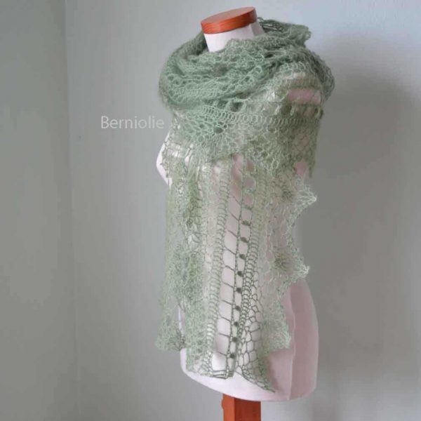 MISITU, Crochet shawl pattern pdf