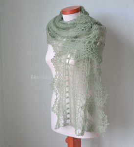 MISITU, Crochet shawl pattern pdf