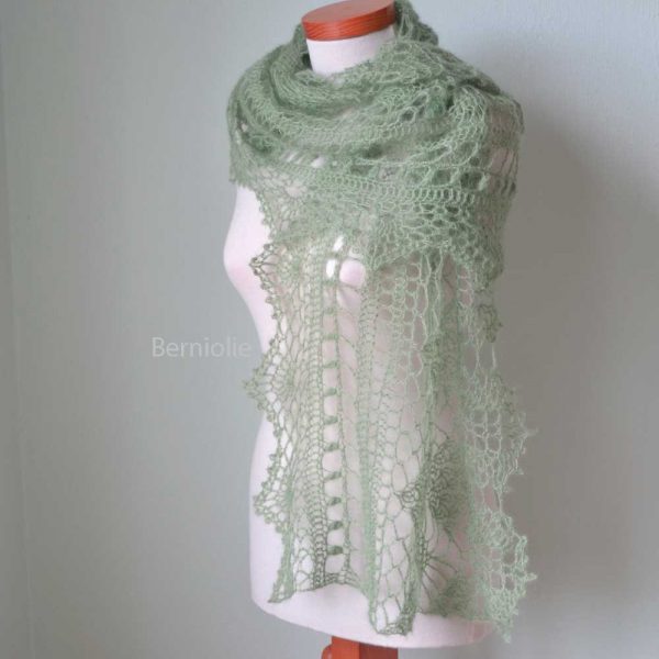 MISITU, Crochet shawl pattern pdf