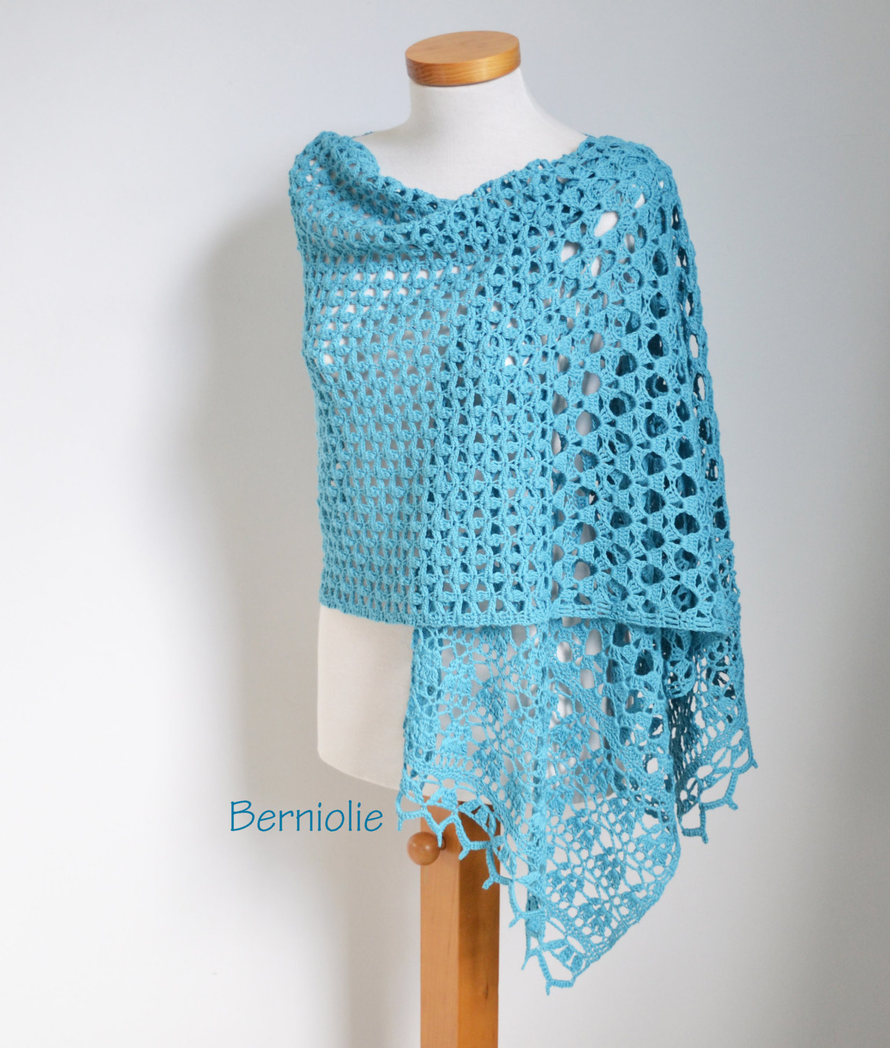 NOOR, Crochet shawl pattern, pdf