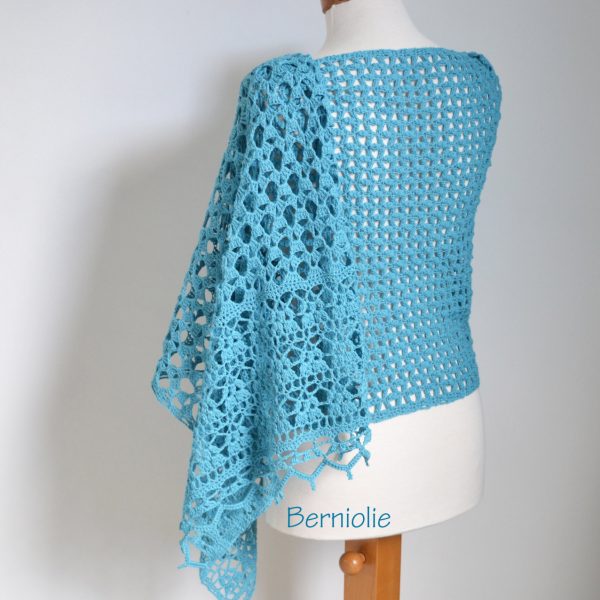 NOOR, Crochet shawl pattern, pdf