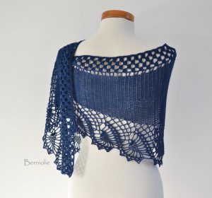 OSWIN, Crochet shawl pattern, PDF
