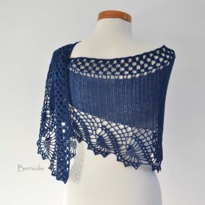 OSWIN, Crochet shawl pattern, PDF