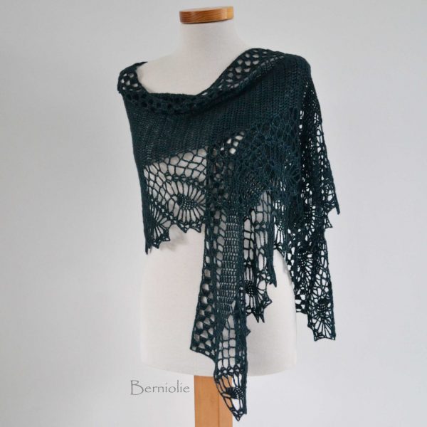 OSWIN, Crochet shawl pattern, PDF