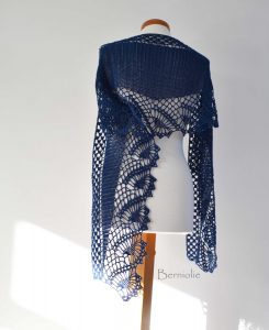 OSWIN, Crochet shawl pattern, PDF