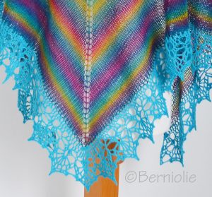 PAULA, Knit & crochet shawl pattern pdf