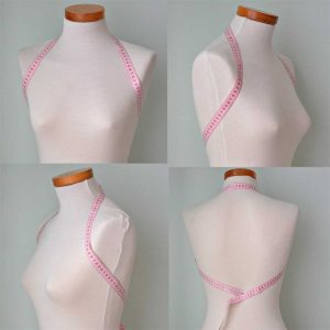 Purple shrug with lace trim. N384
