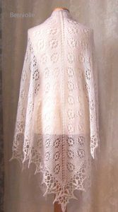 ROSA, Knitting & crochet shawl pattern pdf