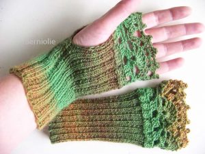 ROXY, Knit & crochet glove pattern pdf