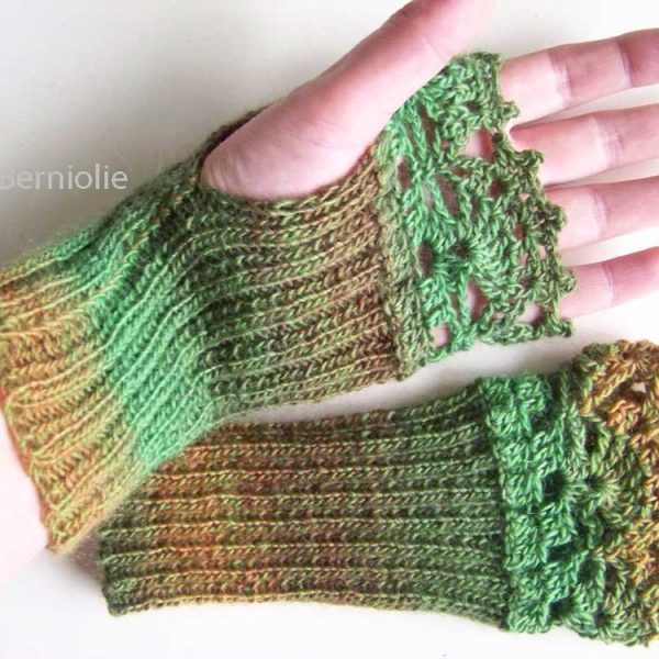 ROXY, Knit & crochet glove pattern pdf