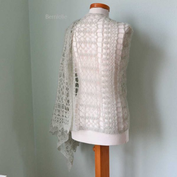 SAGE, Crochet shawl pattern pdf