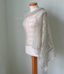 SAGE, Crochet shawl pattern pdf