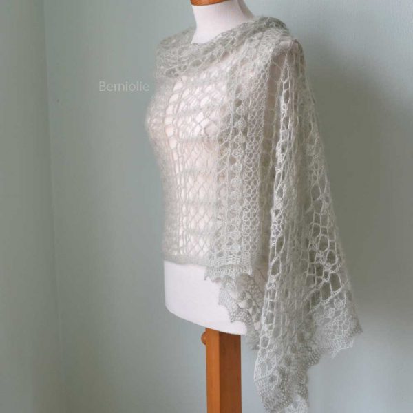 SAGE, Crochet shawl pattern pdf