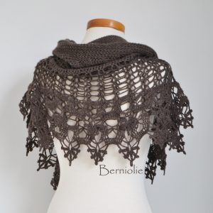 SIOBHAN, Crochet shawl pattern pdf