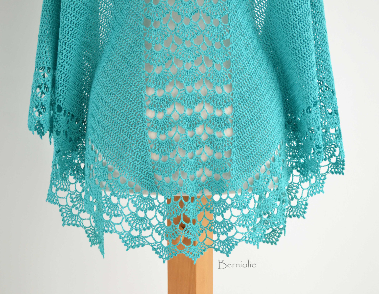 SPRING, Crochet shawl pattern pdf