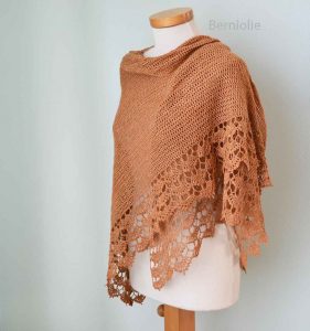 SPRING, Crochet shawl pattern pdf