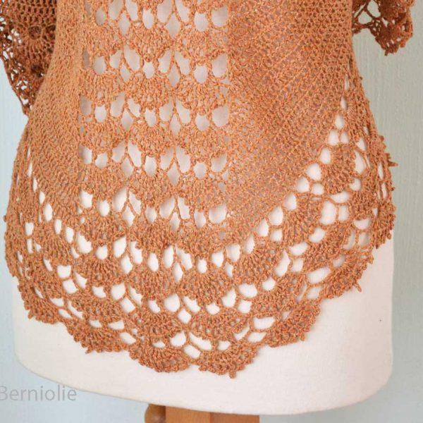 SPRING, Crochet shawl pattern pdf