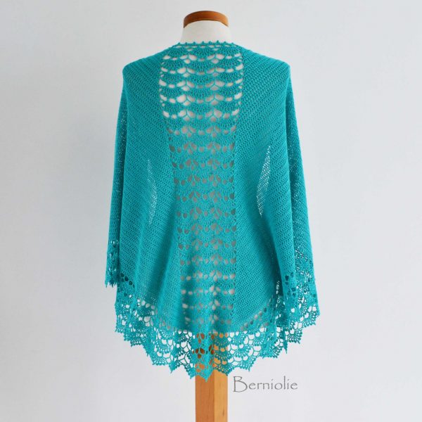 SPRING, Crochet shawl pattern pdf