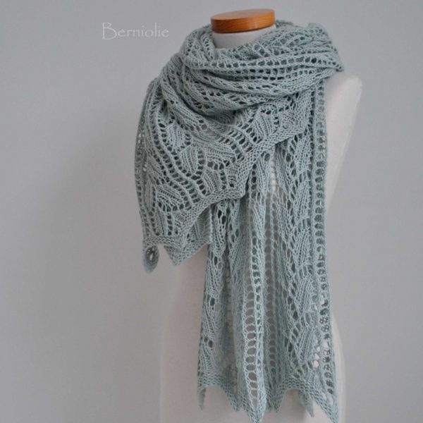 THYRZA, Knitting shawl pattern pdf