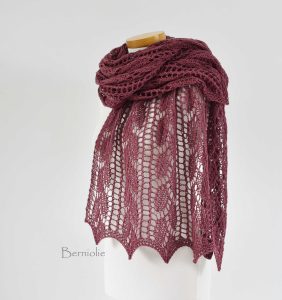 THYRZA, Knitting shawl pattern pdf