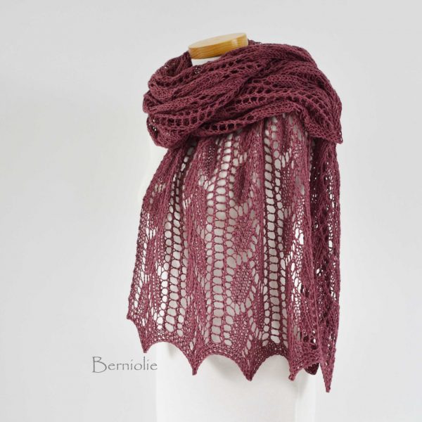 THYRZA, Knitting shawl pattern pdf