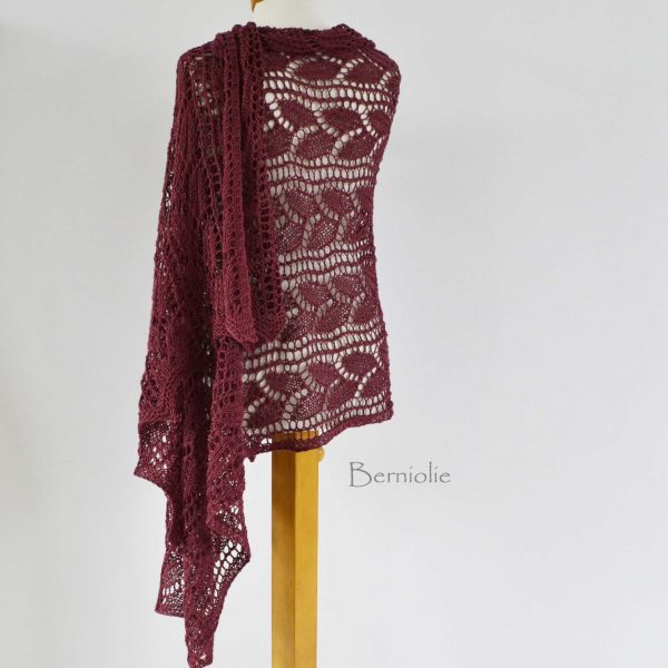 THYRZA, Knitting shawl pattern pdf