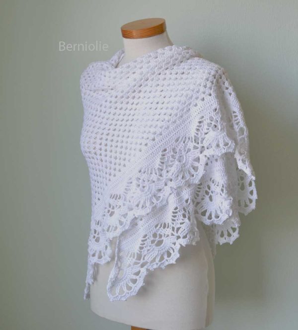 VICTORIA, Crochet shawl pattern pdf