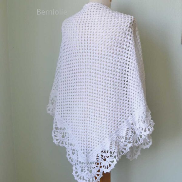 VICTORIA, Crochet shawl pattern pdf