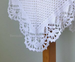 VICTORIA, Crochet shawl pattern pdf